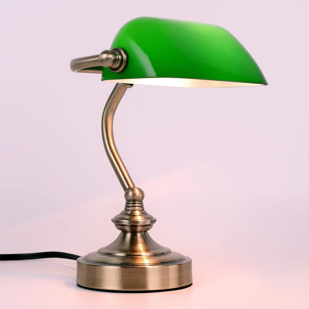 Retro Mini Glass Lampshade Table Lamp