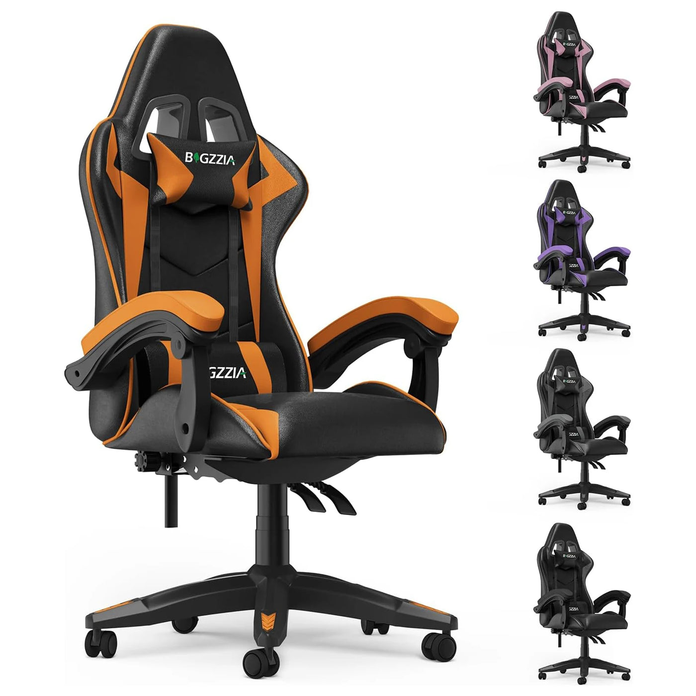 Gaming PU Leather Office Chair with Headrest