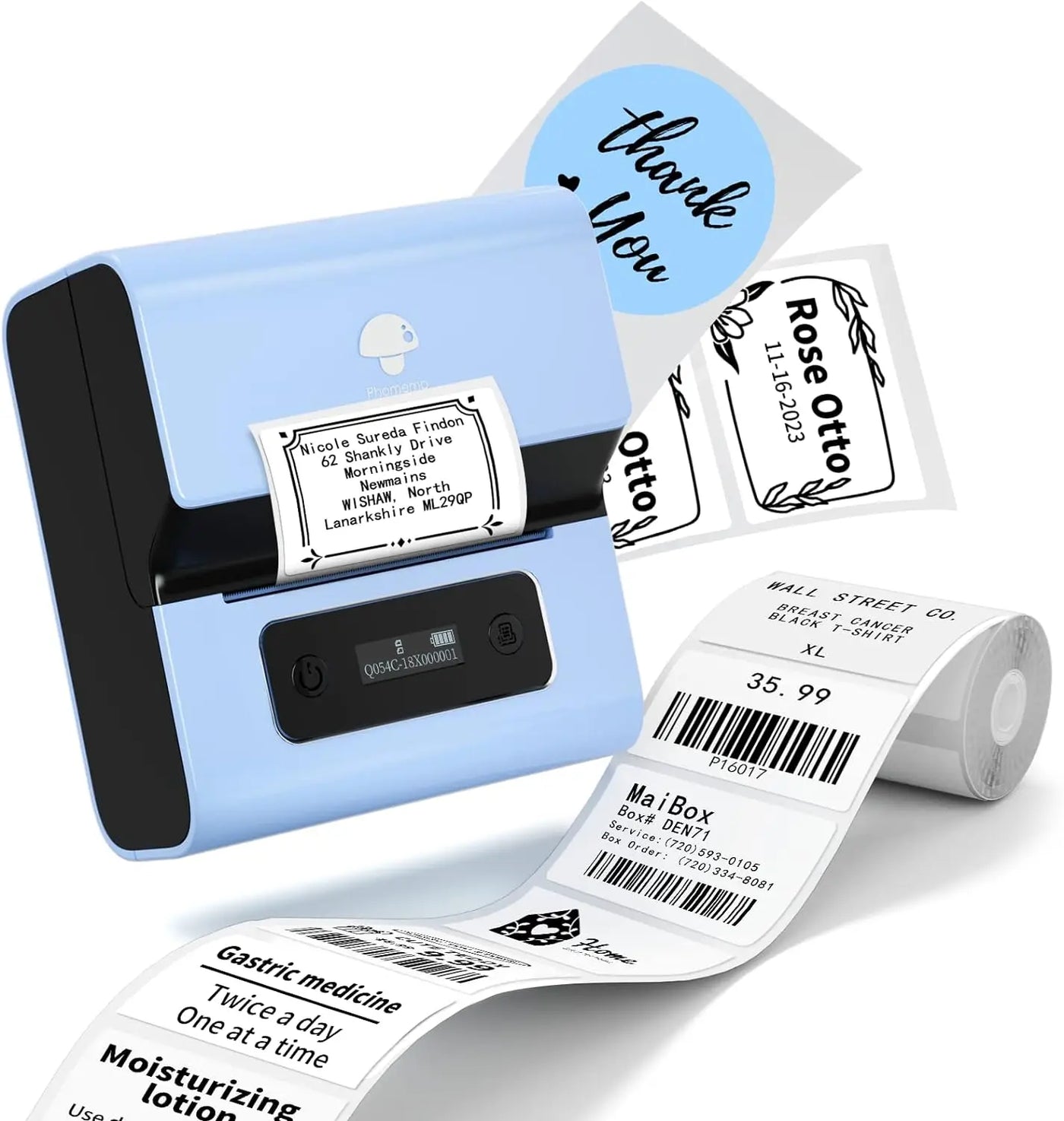 Bluetooth Barcode Label Printer