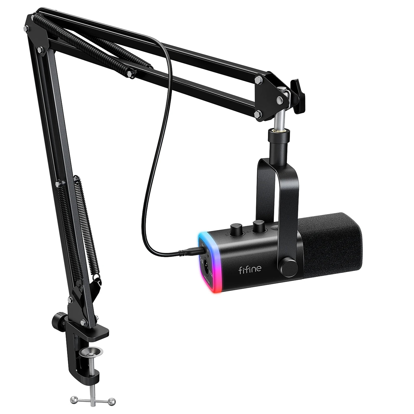 USB/XLR Gaming Microphone Kit with RGB