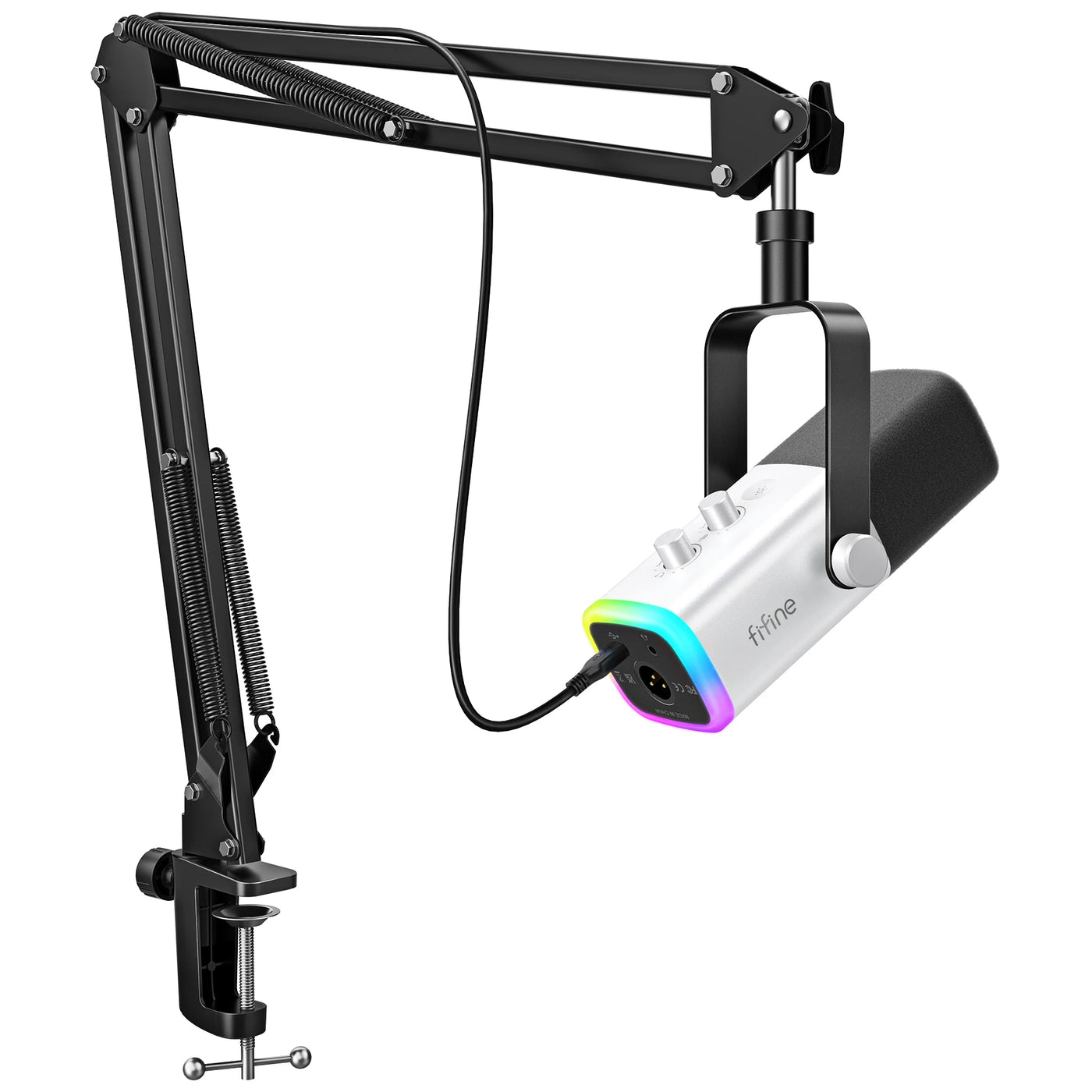 USB/XLR Gaming Microphone Kit with RGB
