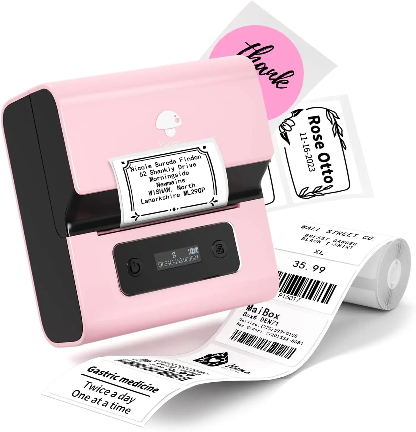 Bluetooth Barcode Label Printer