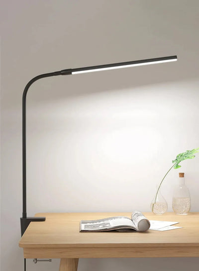 LED Foldable Swing Arm Desk Lamp with Clip