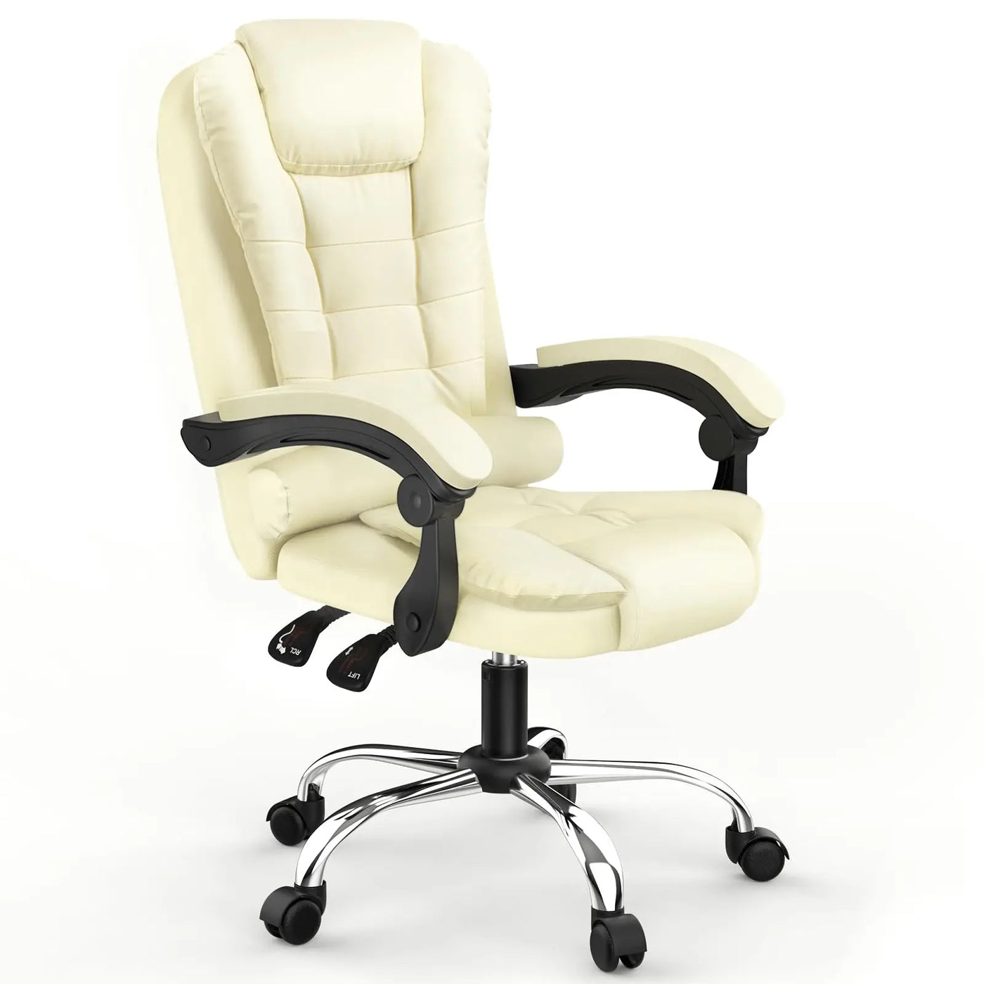 High Back Ergonomic PU Leather Recliner